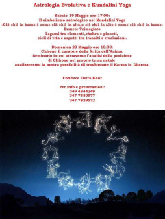 Astrologia Evolutiva e Kundalini Yoga - 19-20 Maggio 2018